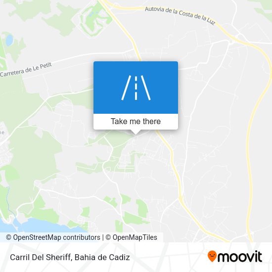 Carril Del Sheriff map