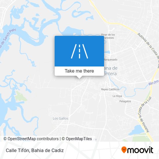 Calle Tifón map