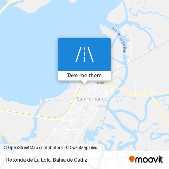 mapa Rotonda de La Lola