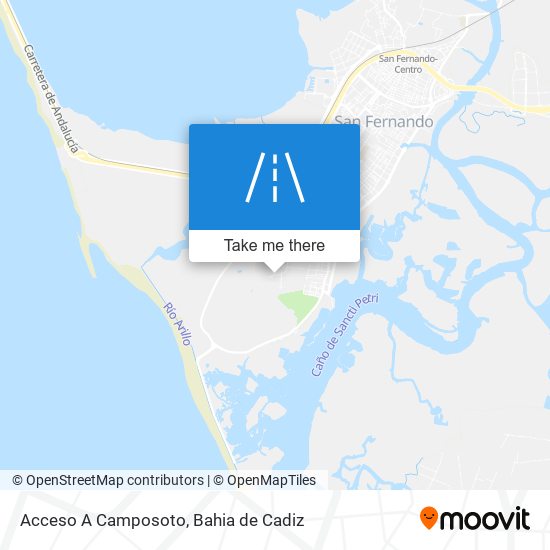 Acceso A Camposoto map
