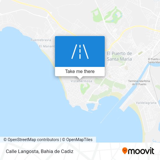 Calle Langosta map