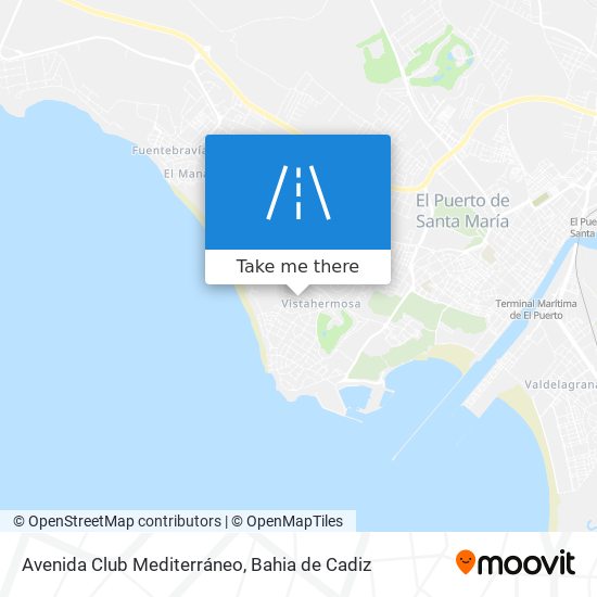 Avenida Club Mediterráneo map