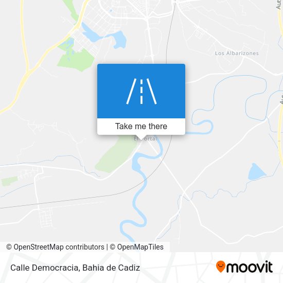 Calle Democracia map