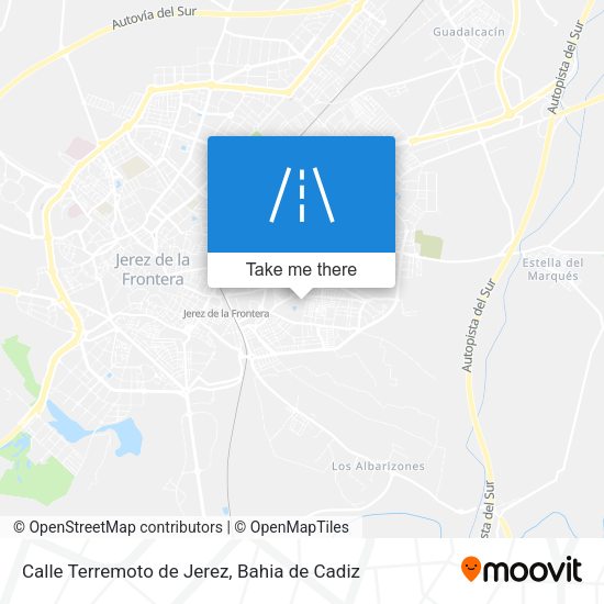 Calle Terremoto de Jerez map