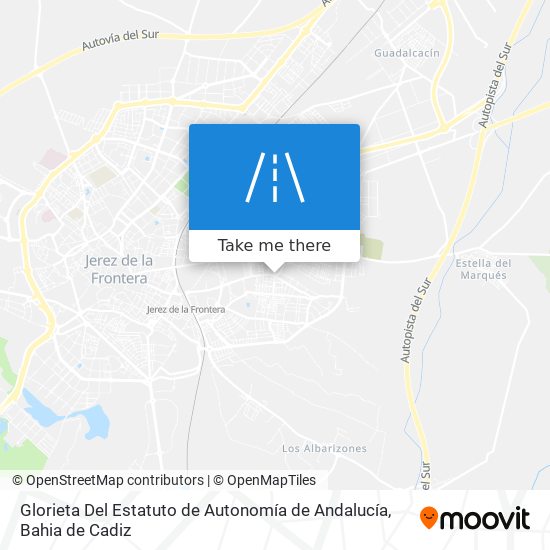 mapa Glorieta Del Estatuto de Autonomía de Andalucía