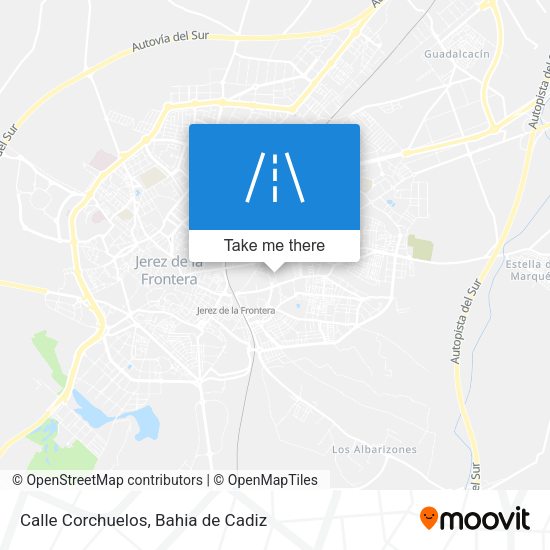 Calle Corchuelos map