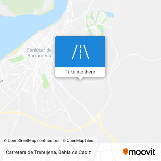 Carretera de Trebujena map