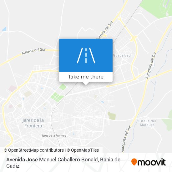 mapa Avenida José Manuel Caballero Bonald