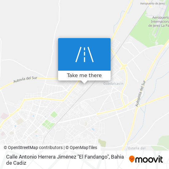 mapa Calle Antonio Herrera Jiménez "El Fandango"