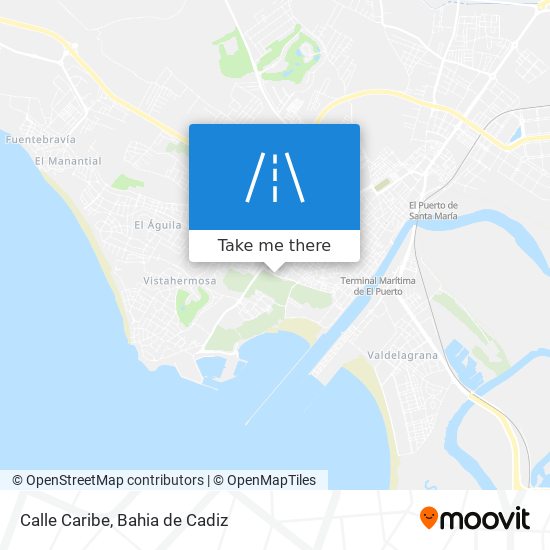 Calle Caribe map