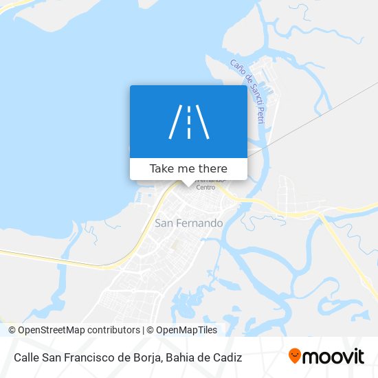 mapa Calle San Francisco de Borja
