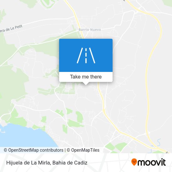 Hijuela de La Mirla map