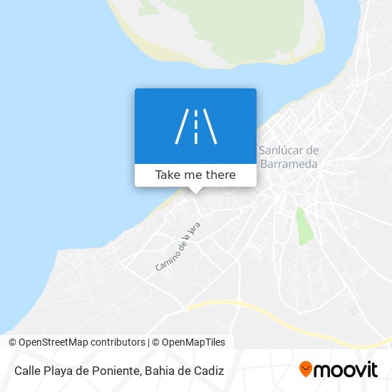 mapa Calle Playa de Poniente