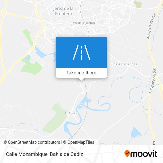 Calle Mozambique map