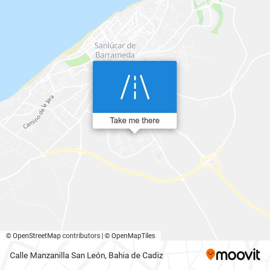 mapa Calle Manzanilla San León