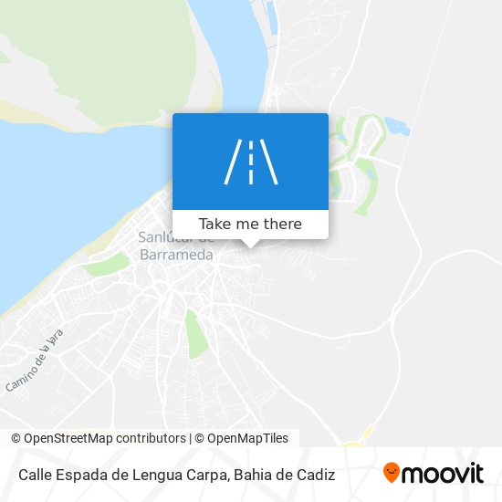 Calle Espada de Lengua Carpa map