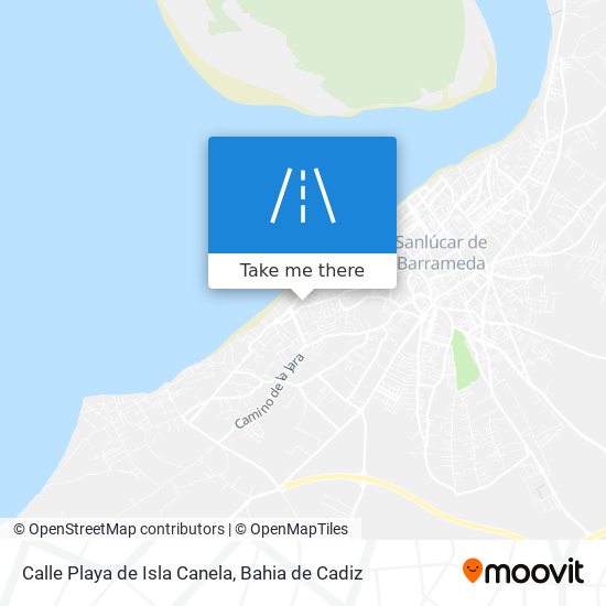 mapa Calle Playa de Isla Canela