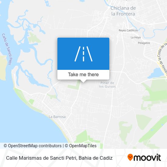 Calle Marismas de Sancti Petri map