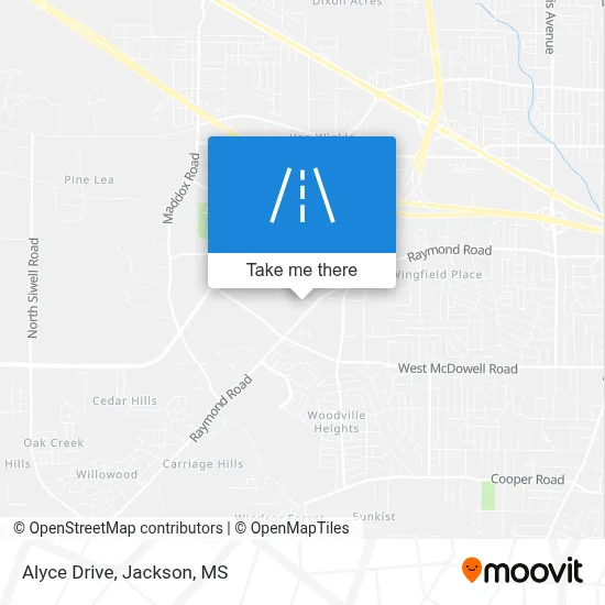 Alyce Drive map