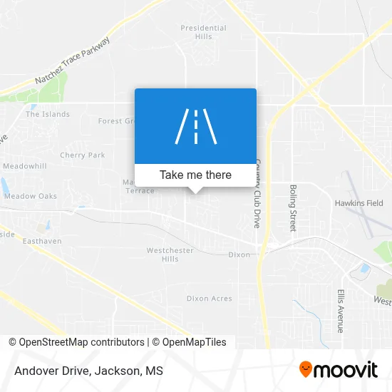 Andover Drive map