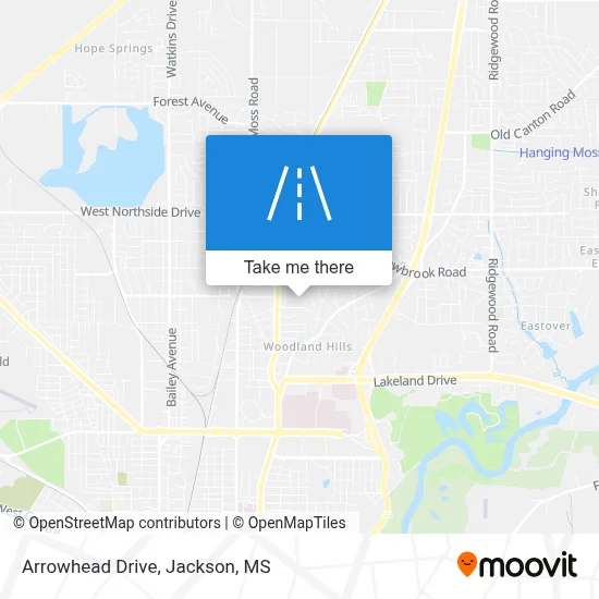 Arrowhead Drive map