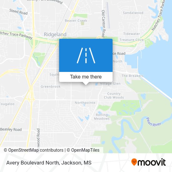 Avery Boulevard North map