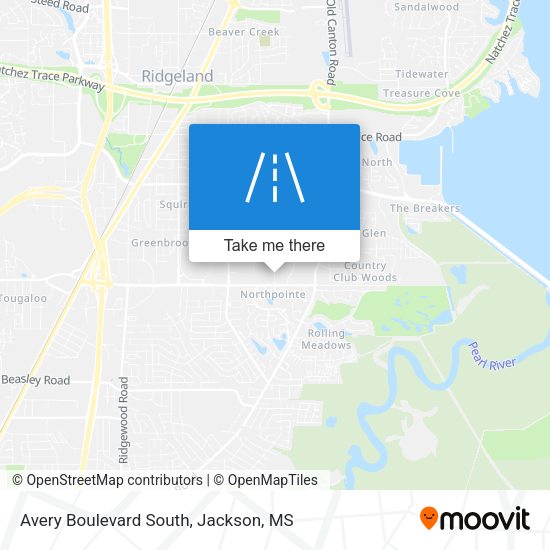 Mapa de Avery Boulevard South