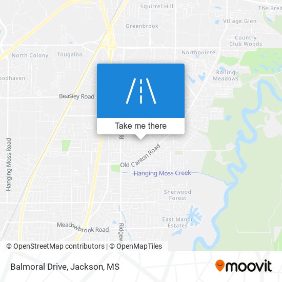 Balmoral Drive map