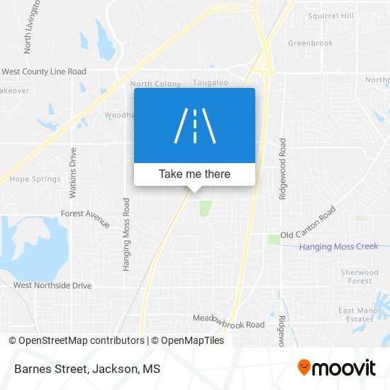 Barnes Street map