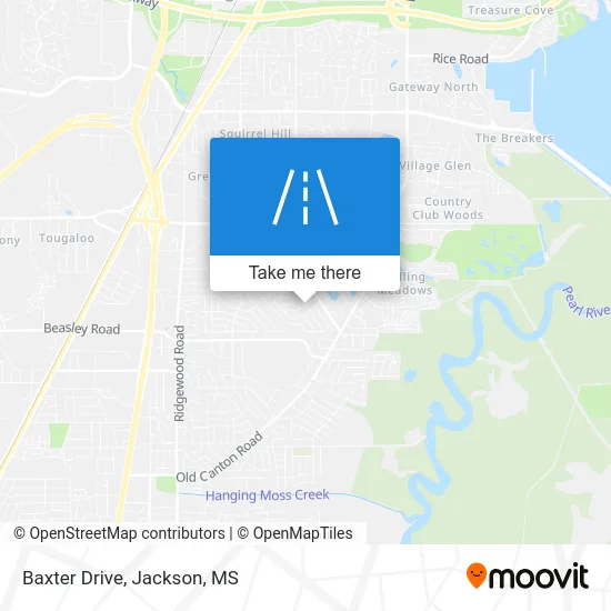 Baxter Drive map