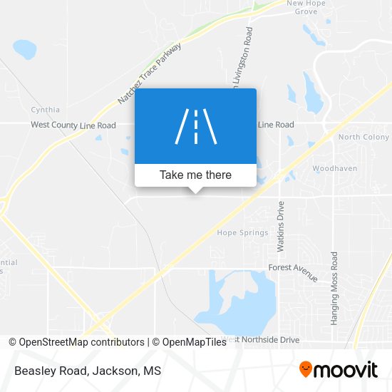 Mapa de Beasley Road