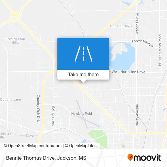Bennie Thomas Drive map