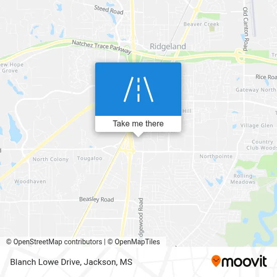 Blanch Lowe Drive map