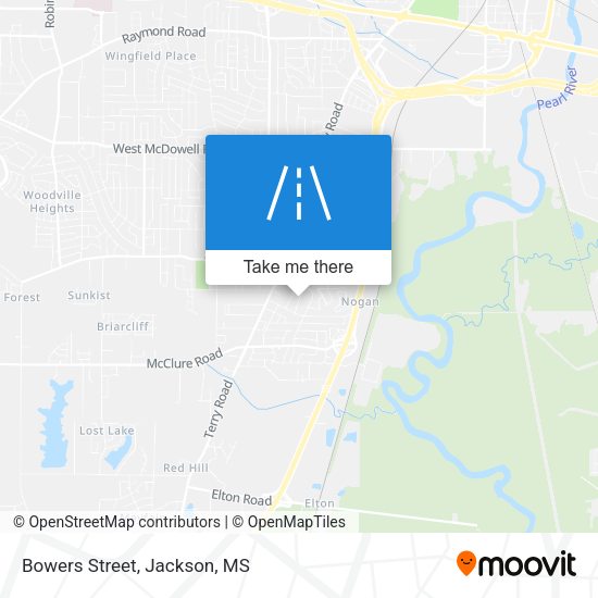 Mapa de Bowers Street