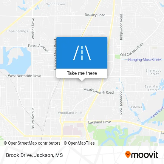 Brook Drive map