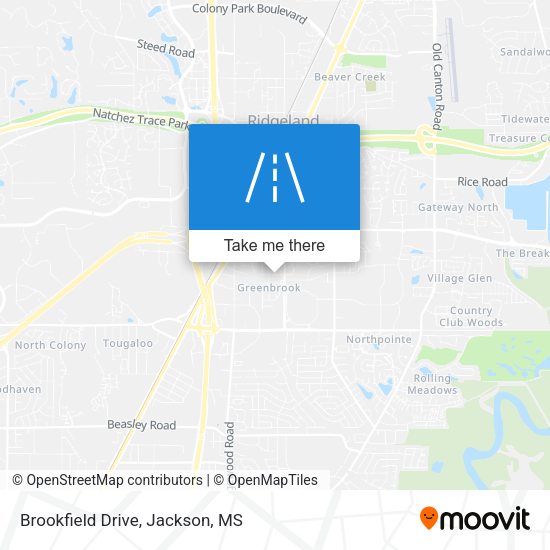 Brookfield Drive map