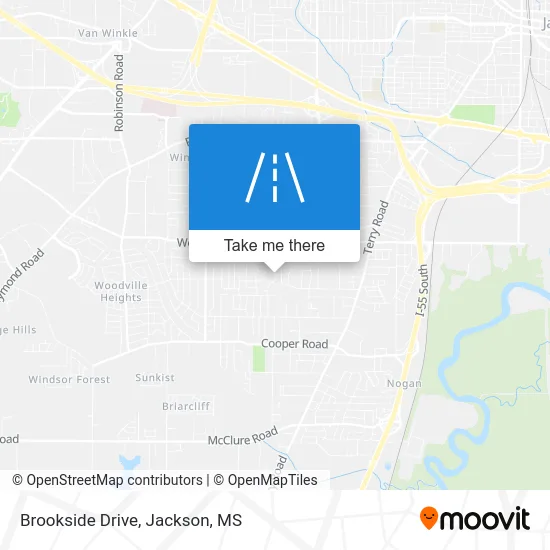 Brookside Drive map