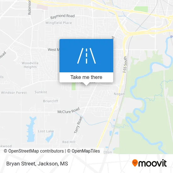 Bryan Street map