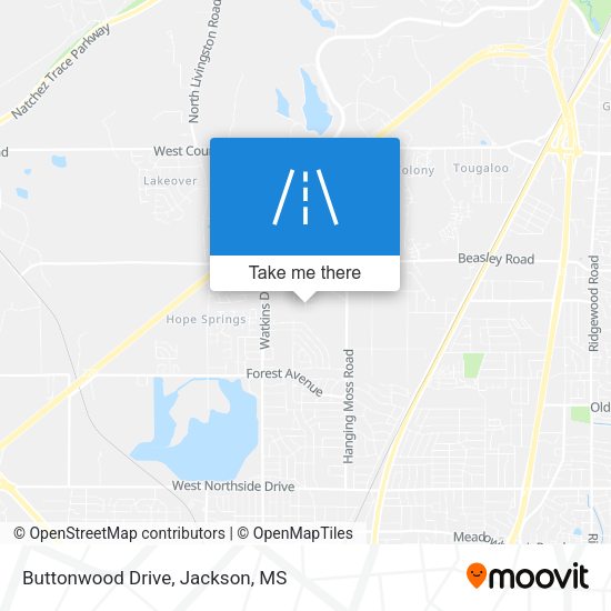 Mapa de Buttonwood Drive