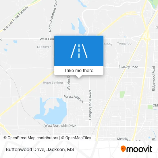 Buttonwood Drive map