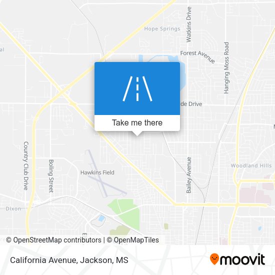 Mapa de California Avenue