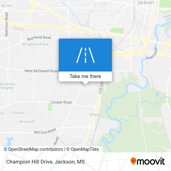 Champion Hill Drive map