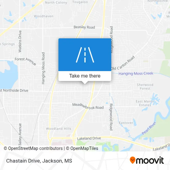 Chastain Drive map
