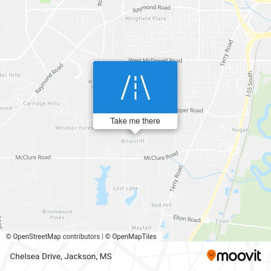 Chelsea Drive map
