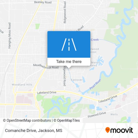 Comanche Drive map