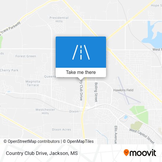 Mapa de Country Club Drive