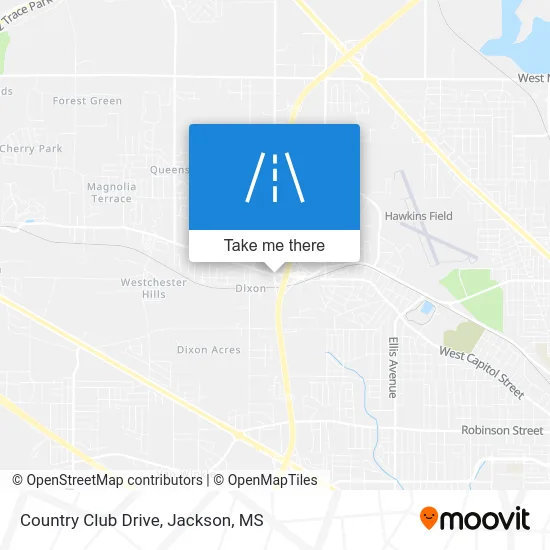 Country Club Drive map