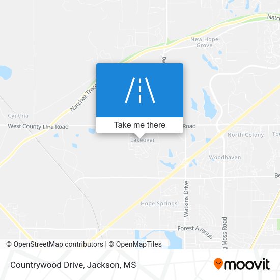 Mapa de Countrywood Drive