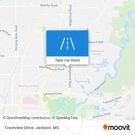 Crestview Drive map