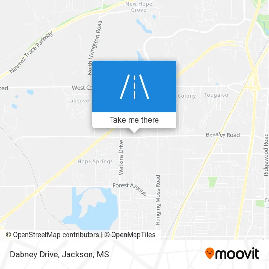 Dabney Drive map